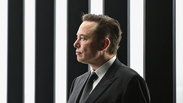 Tesla CEO Elon Musk attends the start of production at Tesla