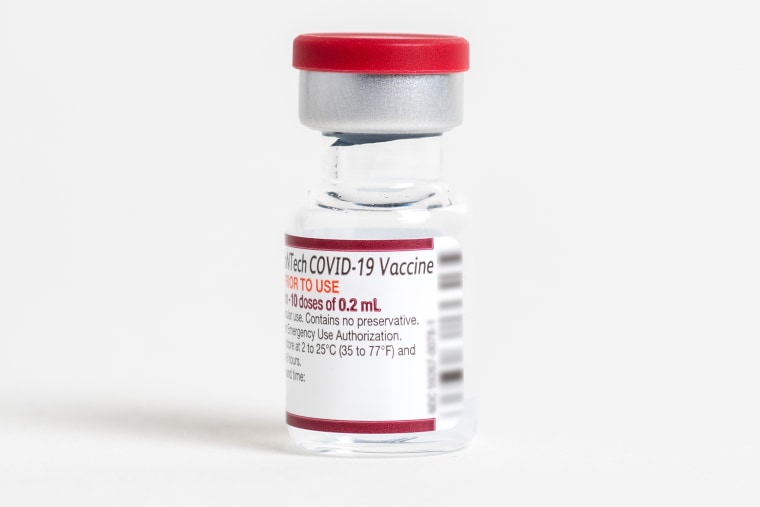 A vial of Pfizer's COVID-19 vaccine