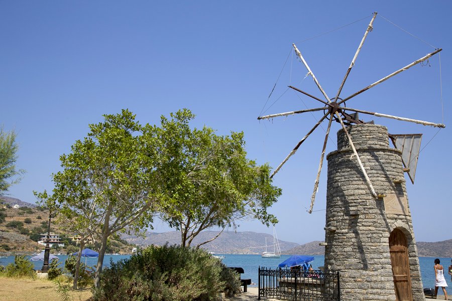 elounda windmill on crete