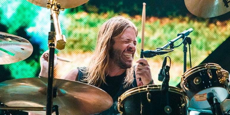 Taylor Hawkins with Foo Fighters in 2018