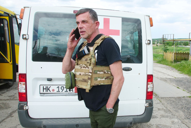 Vadim Khraptovich says he has personally rescued 1,000 people from front-line villages in eastern Ukraine.