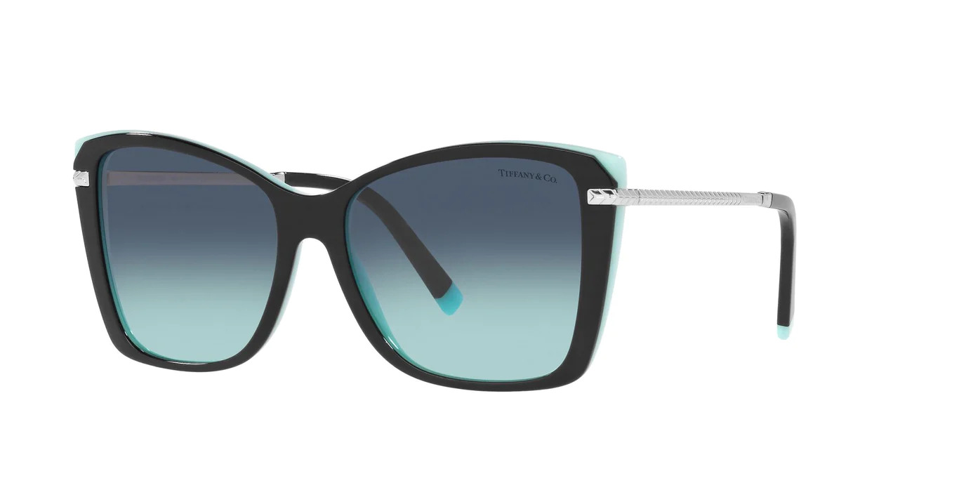 TF4180 - BLACK ON TIFFANY BLUE / AZURE GRADIENT BLUE