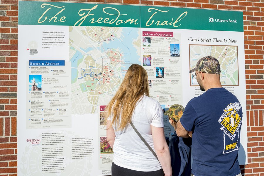freedom trail map in boston