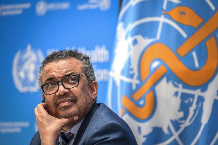 Image: World Health Organization (WHO) Director-General Tedros Adhanom Ghebreyesus at a press conference at the WHO headquarters in December, 2021 in Geneva.