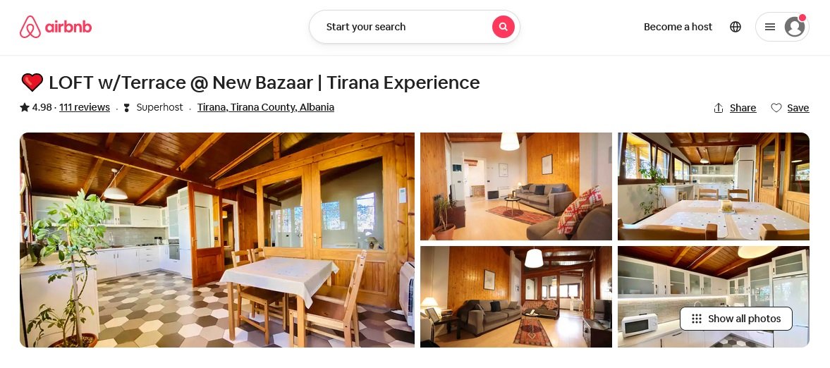 Airbnbs in Tirana