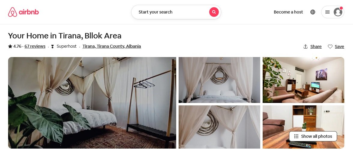 airbnb tirana deals