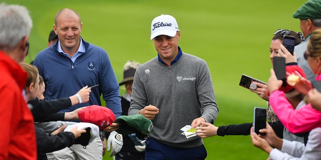 Justin Thomas during the JP McManus Pro-Am at Adare Manor Golf Club in Adare, Limerick.