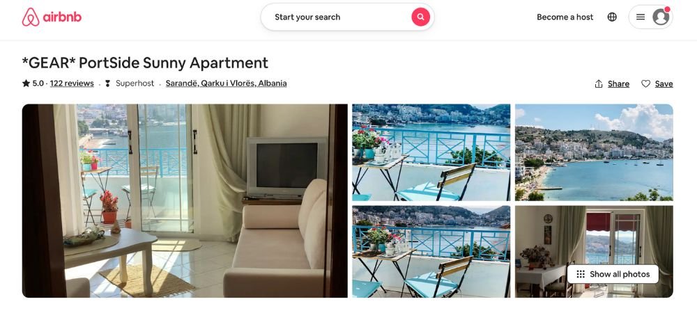 saranda albania airbnb
