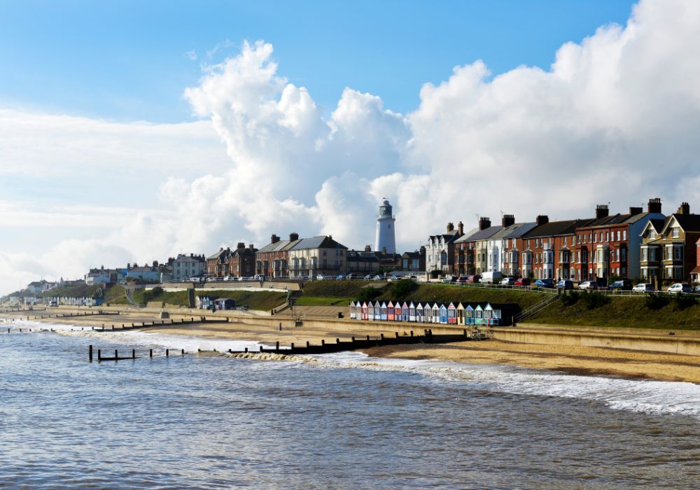 The picturesque coastal town of Southwold in Suffolk, UK.