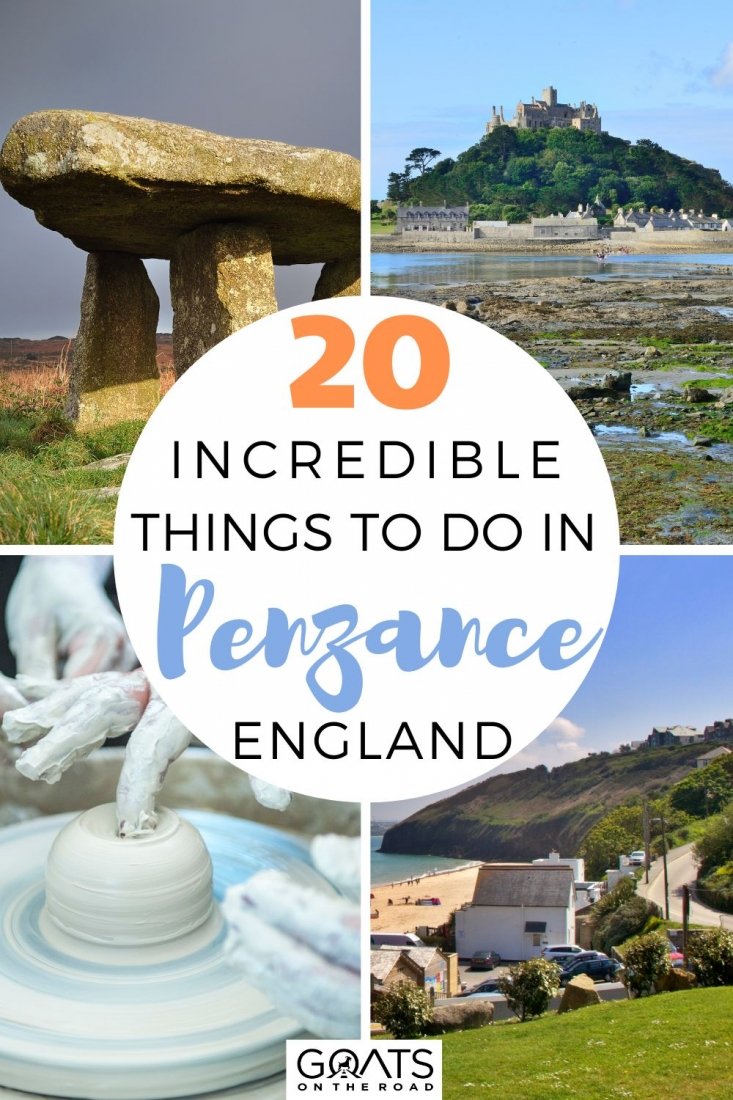 Are you searching for things to do in Penzance? Discover these 20 incredible things to do in Penzance, England! From gorgeous gardens and iconic attractions such as St Michael's Mount, Minack Theatre, Polgoon Vinyard, and much more! Penzance will never cease to astound you with its huge array of unique, interesting, and fun things to do, whether you're a frequent tourist or a local! | #cornwall #england #wanderlust