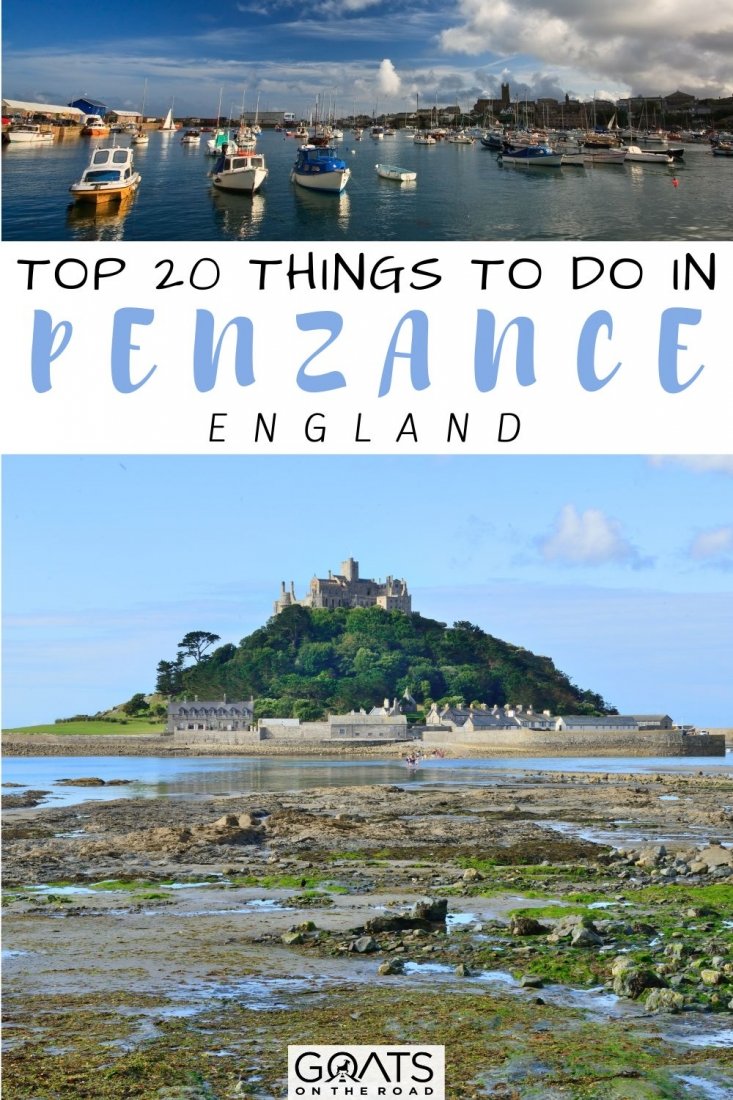 Are you looking for activities in Penzance? This town in West Cornwall has a lot to offer visitors, including stunning beaches, old castles, and an interesting history. To ensure you don't miss anything while you're there, this blog post lists these top 20 things to do in Penzance, England! | #penzance #castles #uktravel