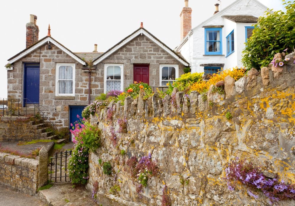 The stunning Cornish cottages in Mousehole, Penzance.
