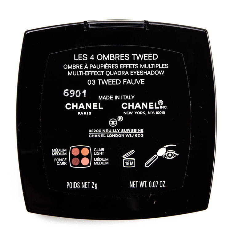 Chanel Tweed Fauve (03) Les 4 Ombres Tweed Multi-Effect Eyeshadow Quad