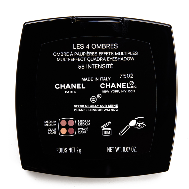 Chanel Intensite (58) Les 4 Ombres Multi-Effect Quadra Eyeshadow