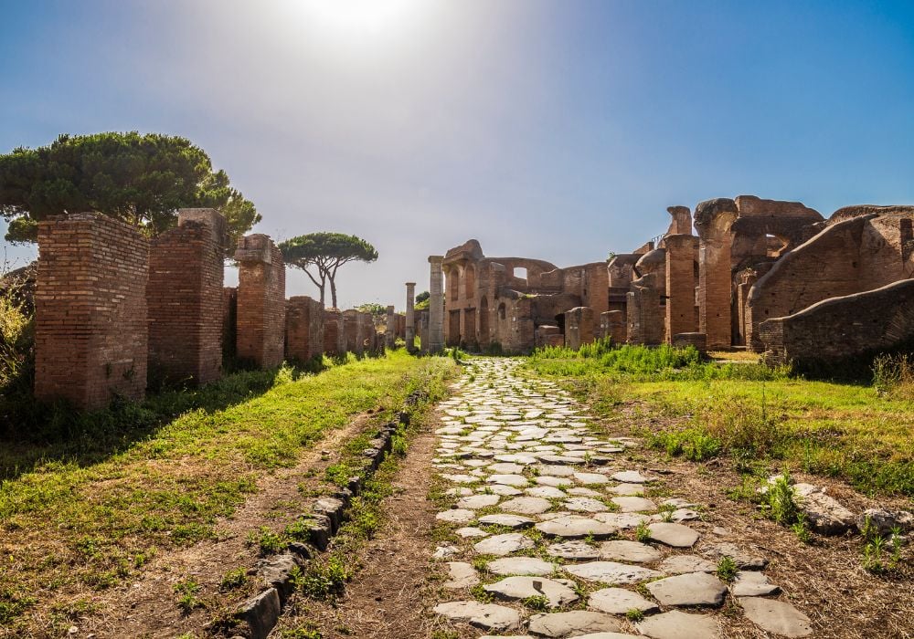 Ostia Antica in Rome, Italy