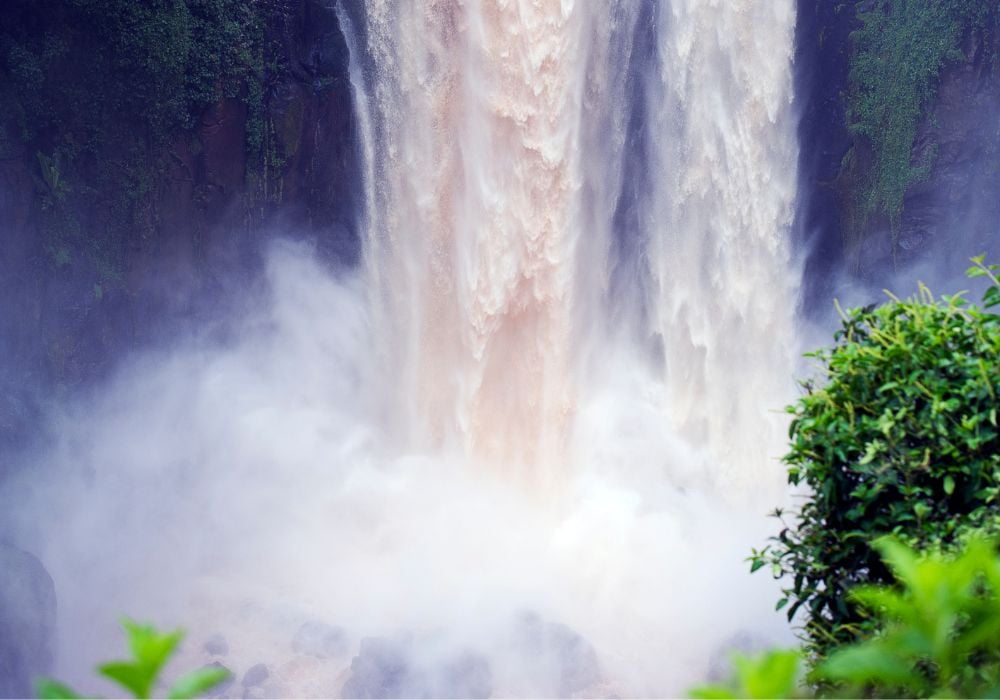 waterfalls located deep in the Aberdare National Park