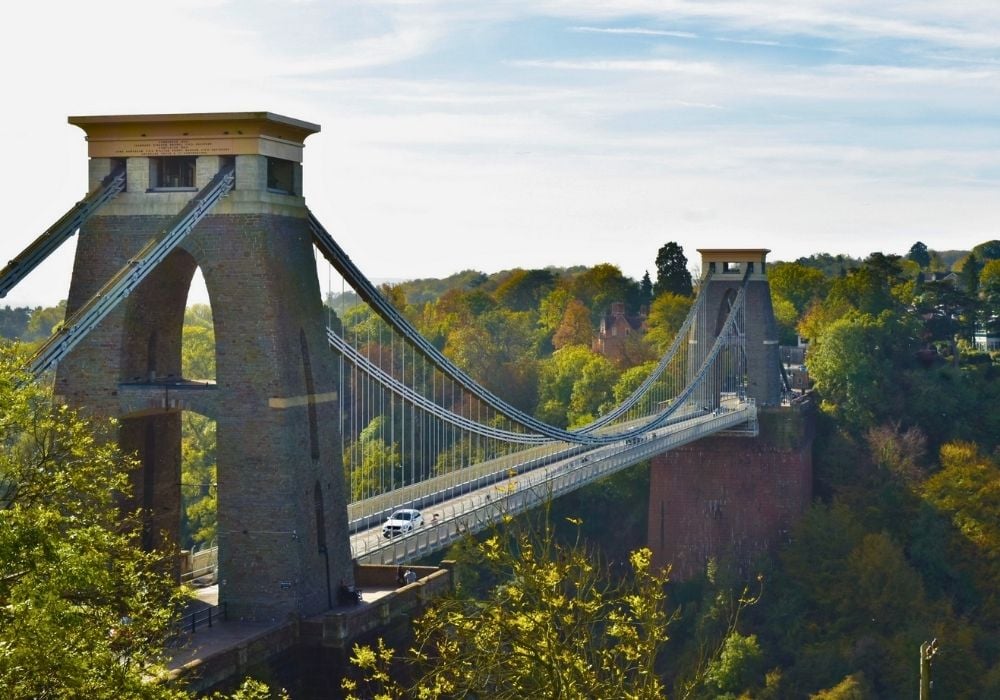 Clifton suspension bridge in Bristol, UK