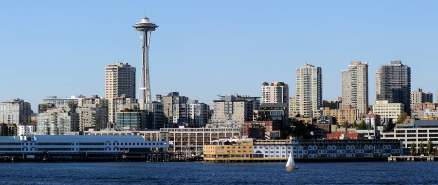 Skyline view of Seattle, WA