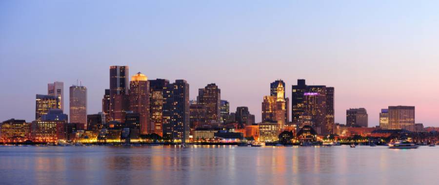 City Skyline of Boston, MA