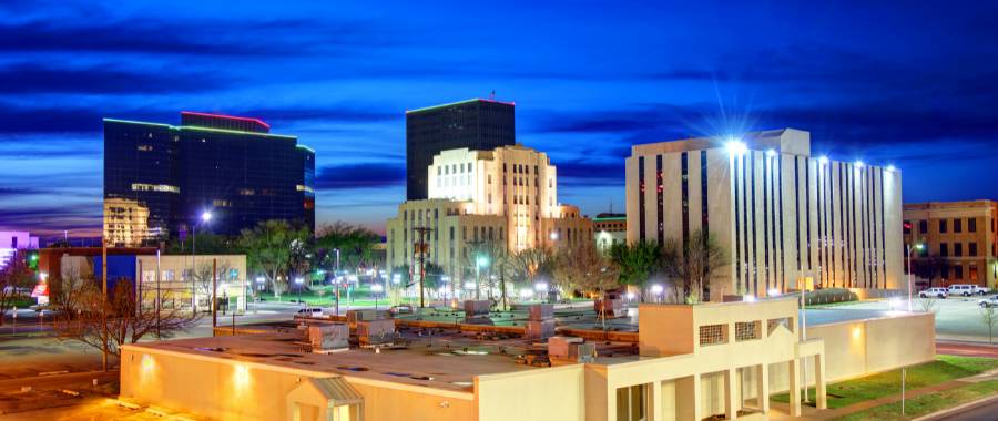 cityscape view of Amarillo Texas
