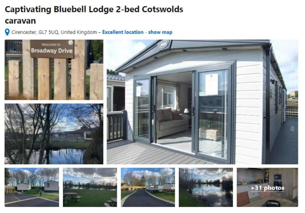 Bluebell Lodge Caravan at Cirencester