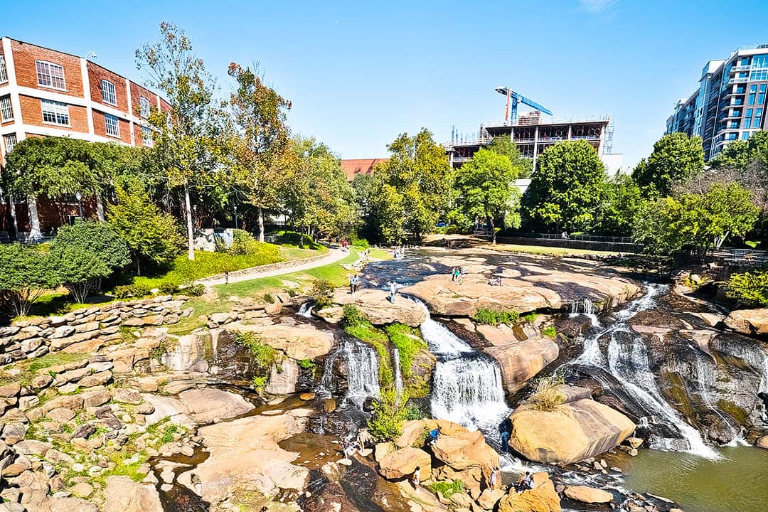Greenville SC Waterfall Park + 15 Best Weekend Trips from Atlanta GA