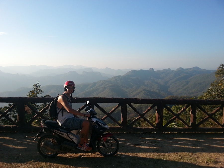 Riding a motorbike to Pai is one of the top things to do in Chiang Mai, Thailand