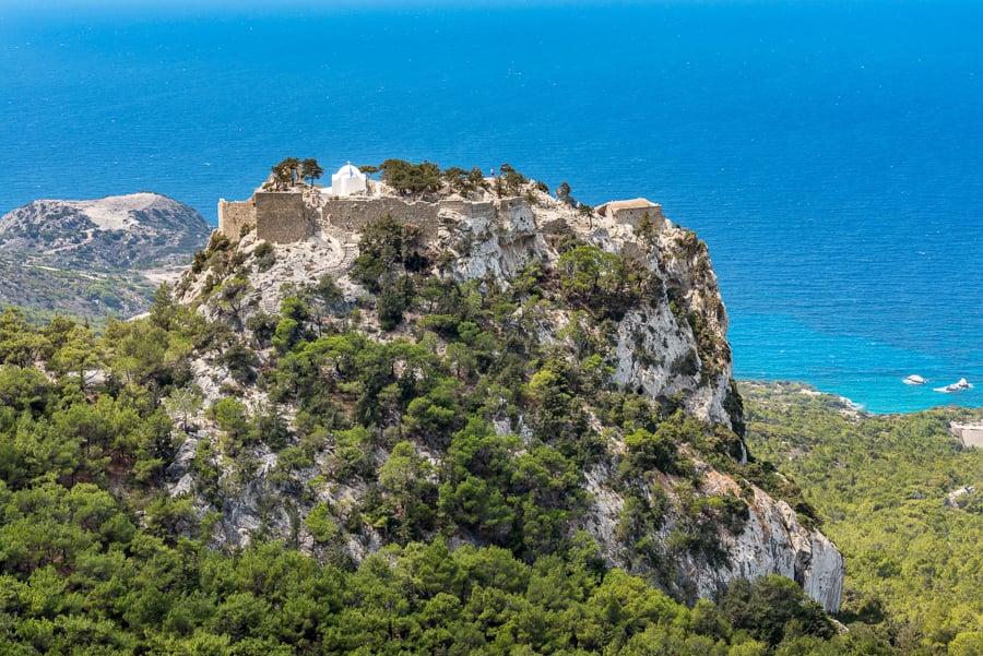 monolithos castle rhodes greece