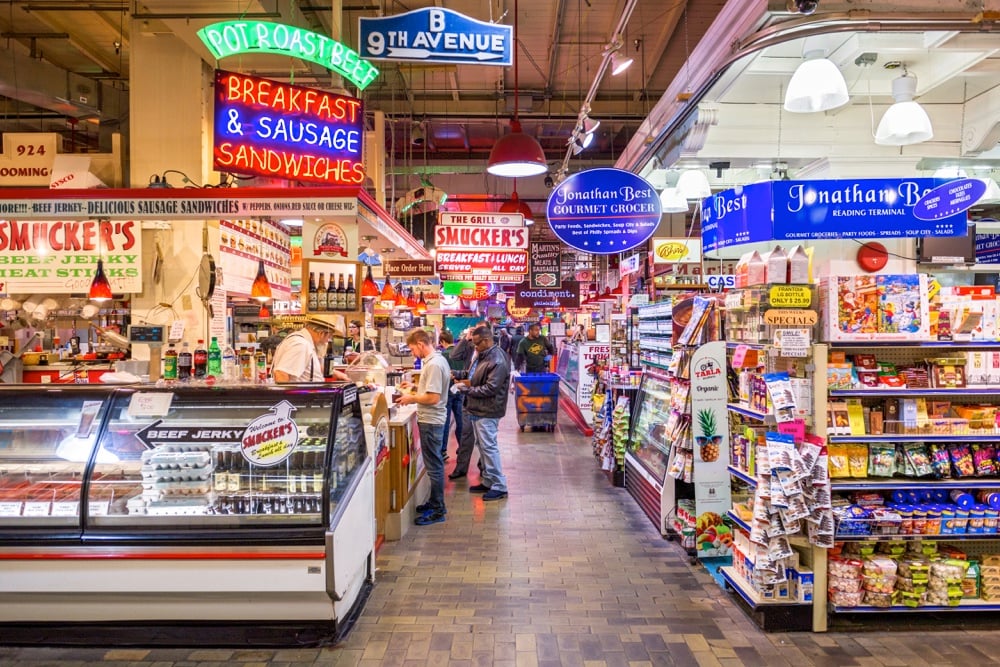 Reading Terminal Market, a top place to visit on a weekend in Philadelphia