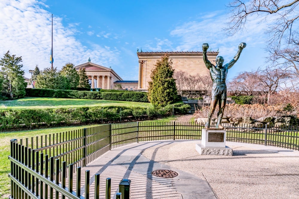 You must visit the Rocky Statue during a weekend in Philadelphia