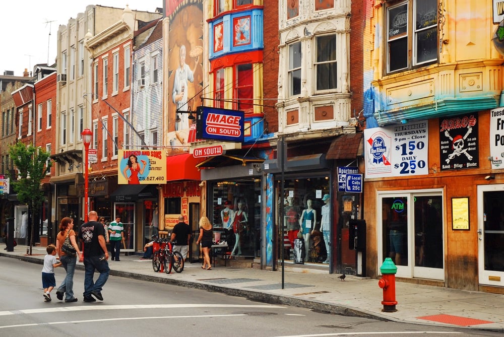 The funky shops of South Street are worth a visit during your 2 days in Philadelphia.