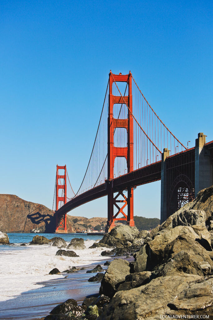Can't visit SF without visiting the Golden Gate Bridge + Best Places to Stop on Your San Francisco to San Diego Road Trip // localadventurer.com