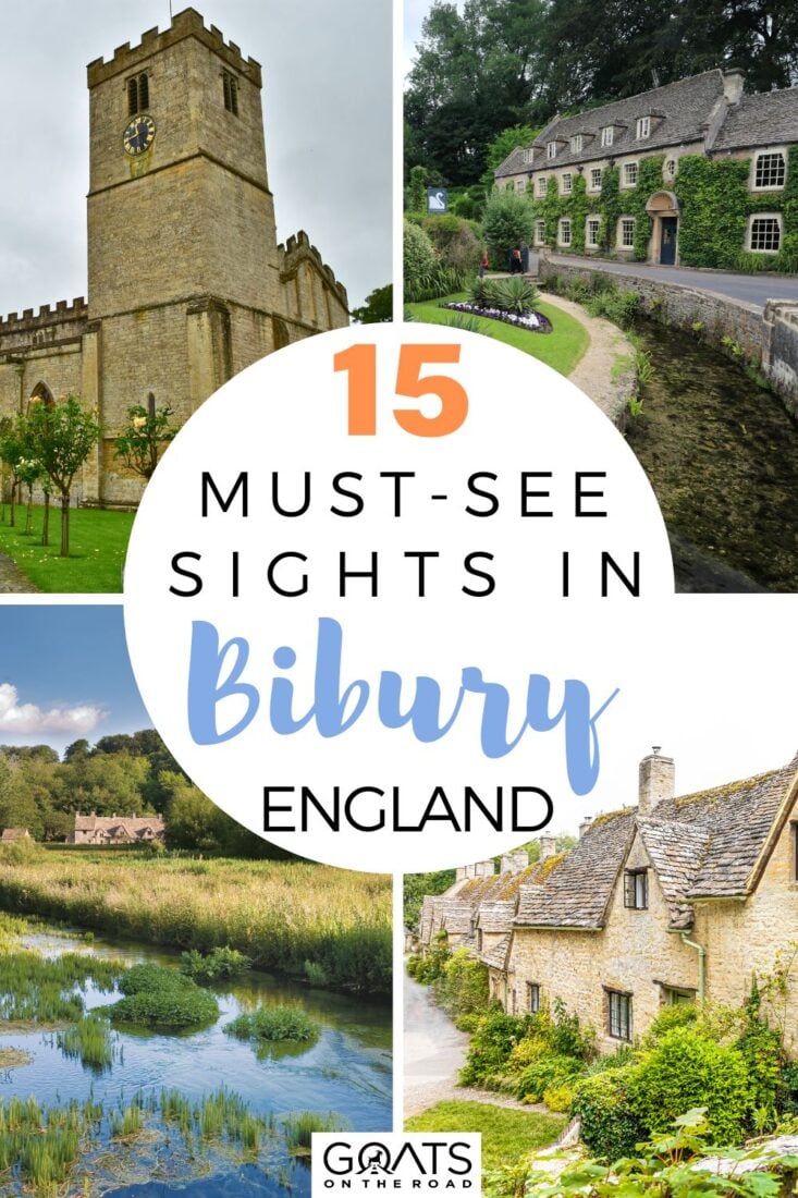 Looking for a travel destination that's equal parts charming and picturesque? Look no further than Bibury, England! Our ultimate travel guide features the top 15 must-see sights in this hidden gem of a village! From historic landmarks like St. Mary's Church and the iconic Arlington Row cottages to breathtaking natural wonders like the River Coln and Coln Valley, there's something for everyone in Bibury! Whether you're a history buff, nature lover, or cultural explorer, you won't want to miss out on these must-see sights! | #Bibury #TravelGoals #MustSeeSights #TravelGuide