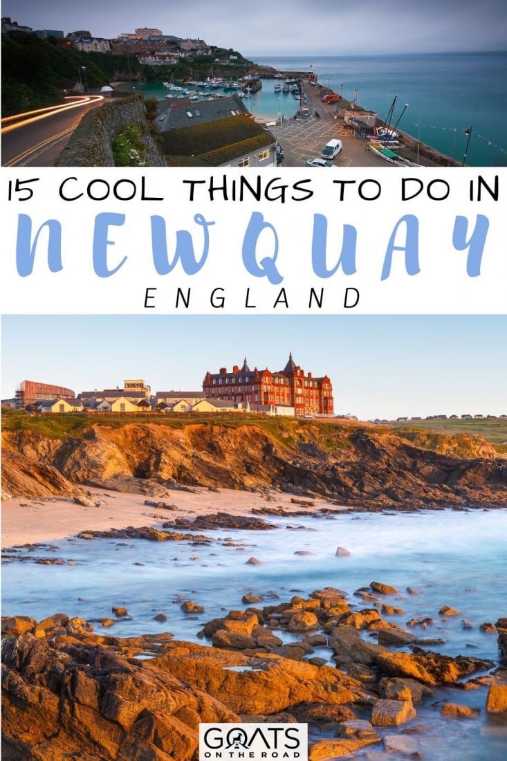 Are you visiting Cornwall's liveliest coastal towns? Here are the 15 cool things to do in Newquay, England! From surfing, cool restaurants and lots of sandy bays. Where to eat, what to do and where to stay in Newquay, England! Find out how to make the most of your time in Newquay! | #bestofbritain #wanderlust #vacation
