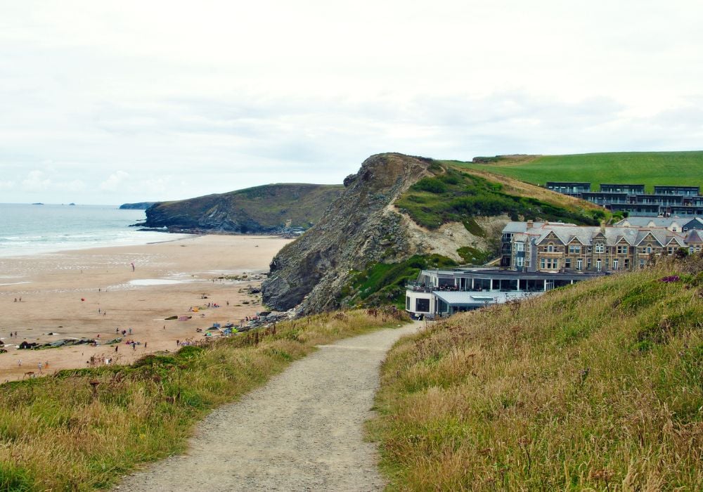 Watergate Bay is a beach in Newquay, England.