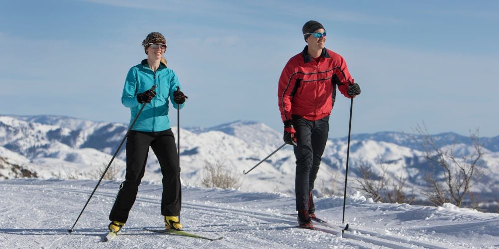 Cross country skiing is one of the fun Whitefish activities