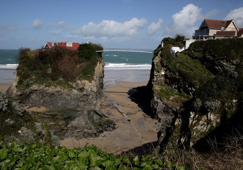 Newquay main harbour in Cornwall.