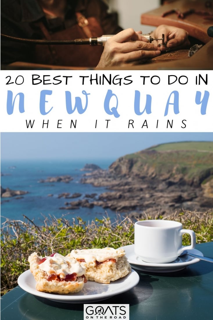 Are you around Newquay on rainy days? Here are the 20 best things to do in Newquay when it rains! Use our helpful guide to Newquay's best indoor activities and enjoy the rainy days away. Don't let a little rain stop you from experiencing all that Newquay has to offer! Check out these ideas for what to do on a rainy day in Newquay! | #cornwall #visitnewquay #traveltips