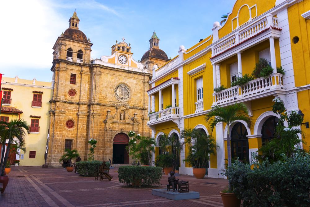 The San Claver church in Cartagena
