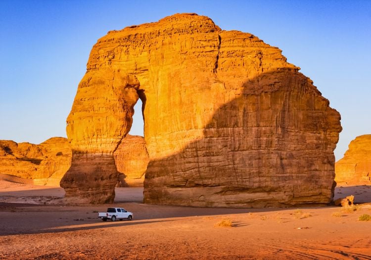A stunning landmark near Al Ula in Saudi Arabia