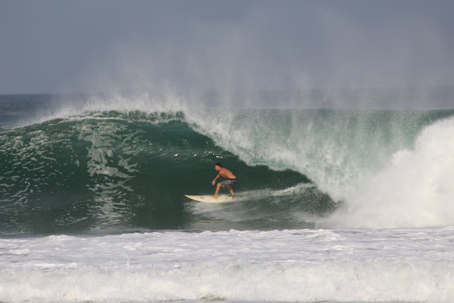 Surfing in Puerto Escondido, Oaxaca 