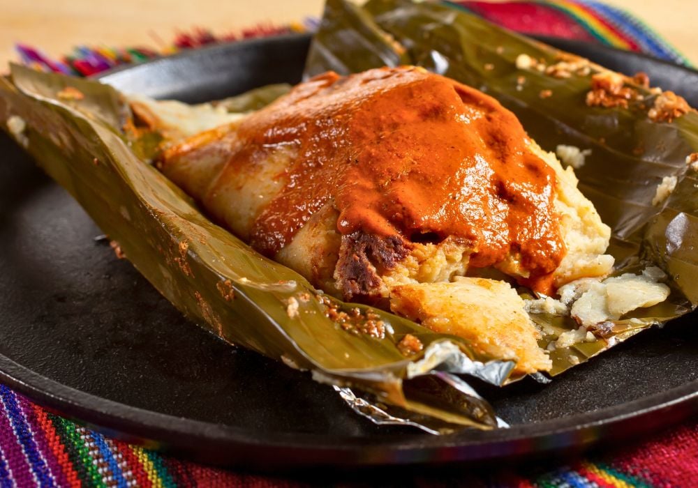 Tamales food in Colombia