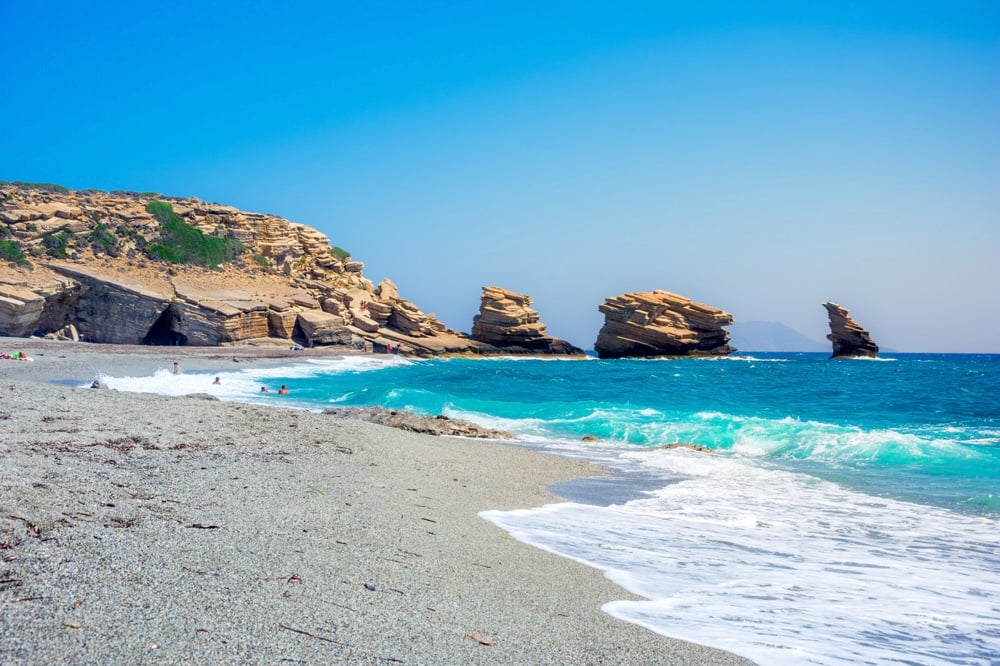 Triopetra beach is a must when visiting Crete
