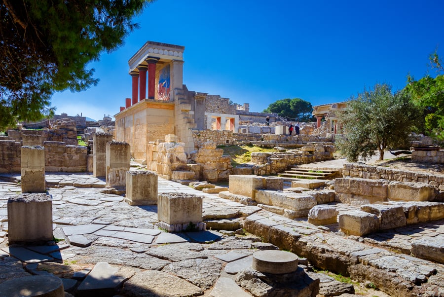 Knossos on Crete island, Greece