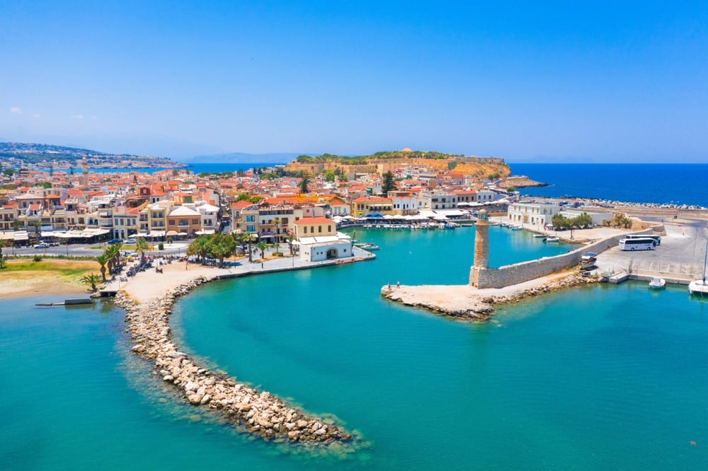 The area of Rethymnon on Crete island, Greece