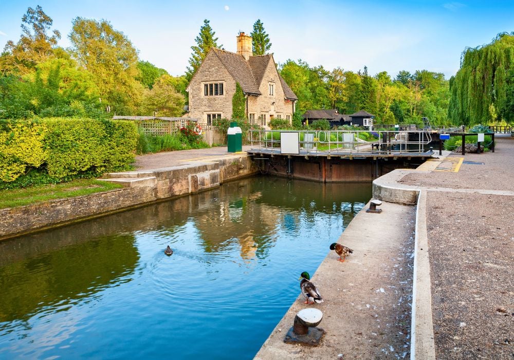 Iffley Lock on the River Thames Oxford in England