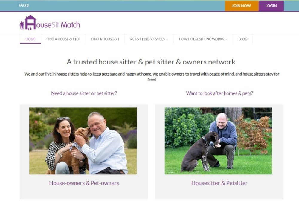 house sitting website at housesitmatch.com