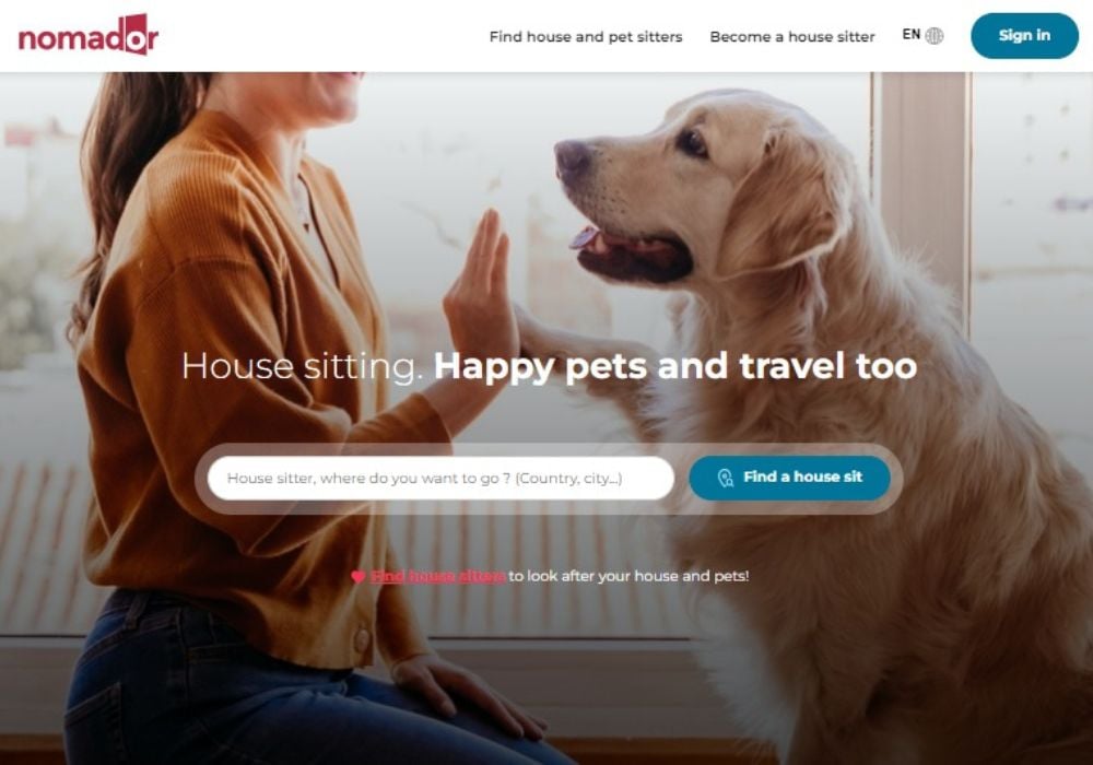 house sitting website at nomador.com