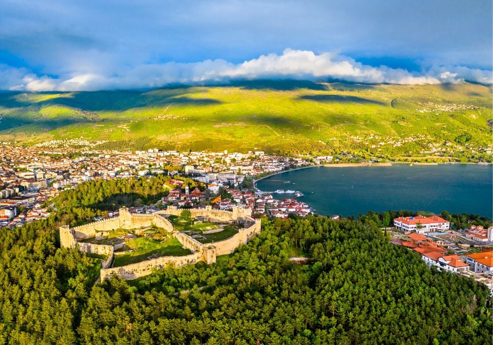 North Macedonia aerial view