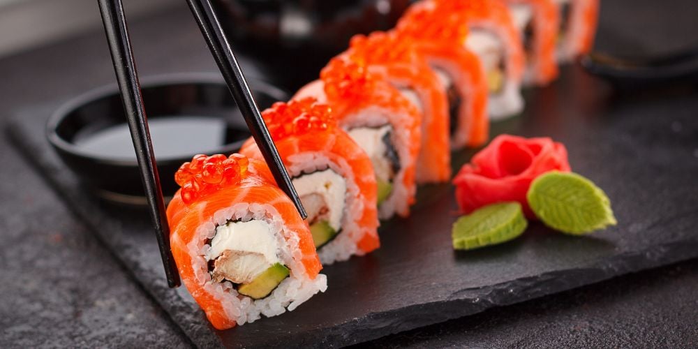 Sushi at the Epsilon Resto Bar, one of the best places to eat in Limassol